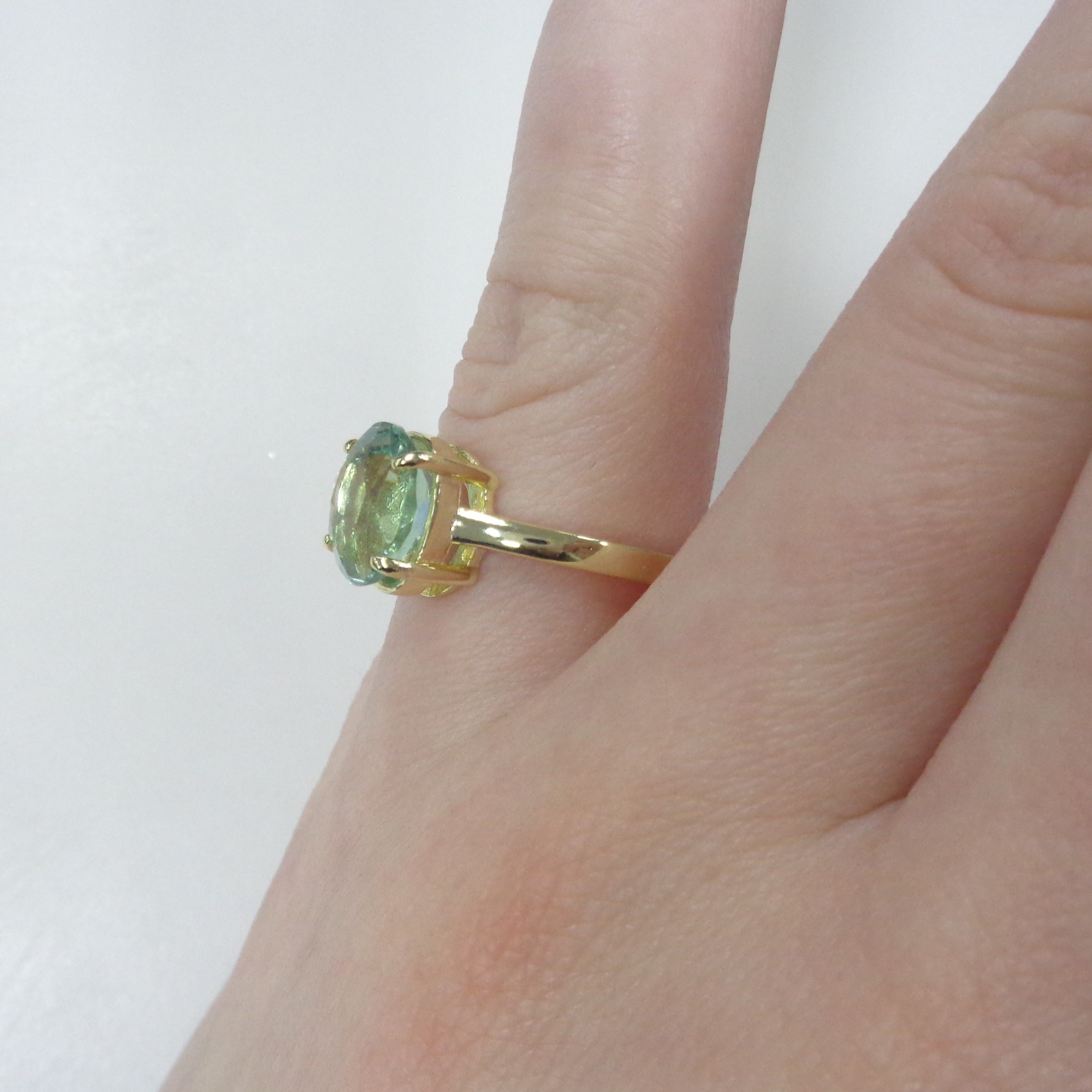 Серебряное кольцо с флюоритом